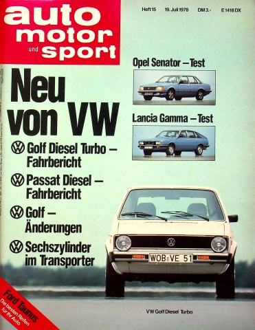 Deckblatt Auto Motor und Sport (15/1978)